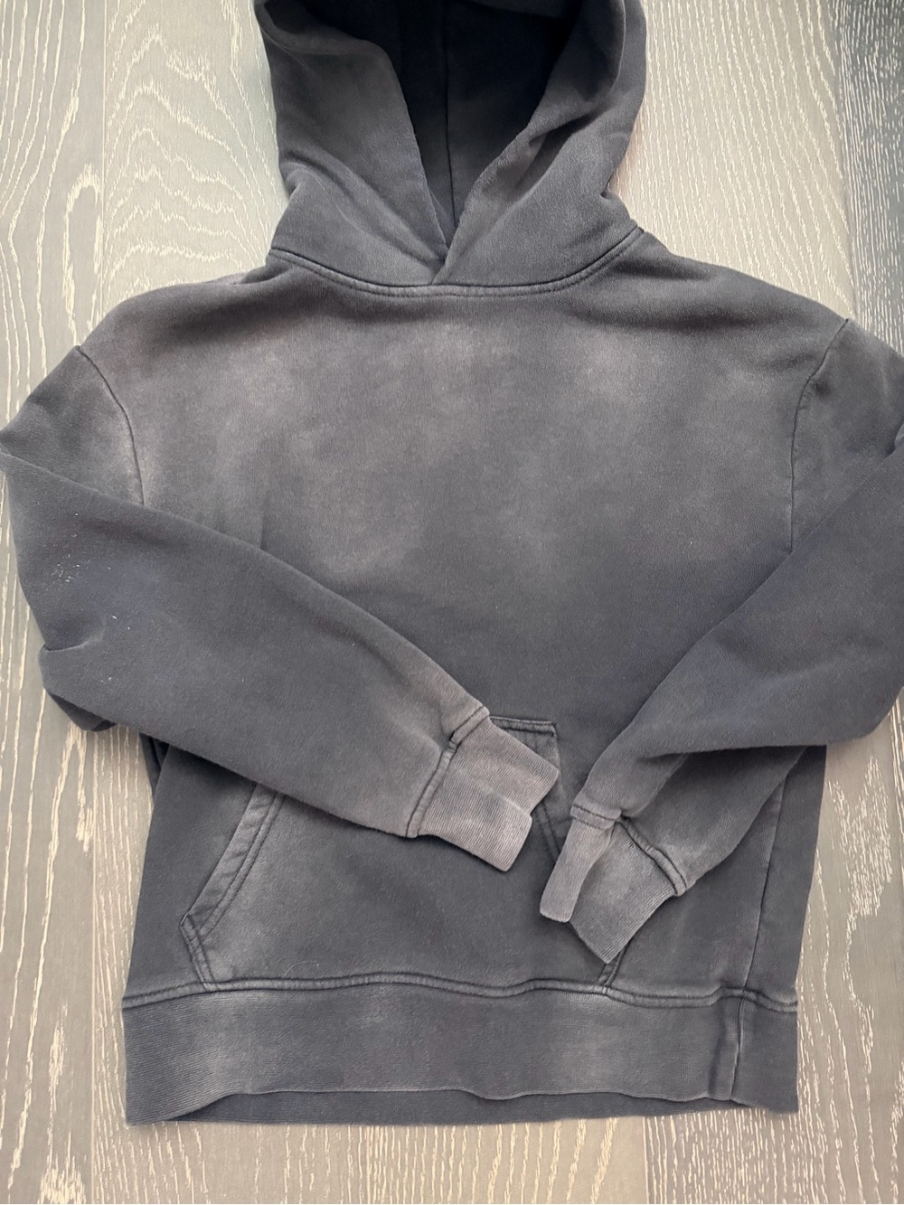 RSQ Washed Black Pullover Hoodie with Kangaroo Pocket boys size medium